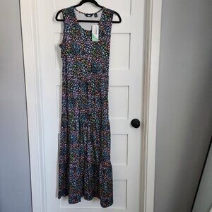 Lands' End Tiered Sleeveless Maxi Dress - Medium - NWT